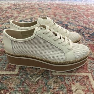 Dolce Vita Telah Mesh Platform Sneaker White
